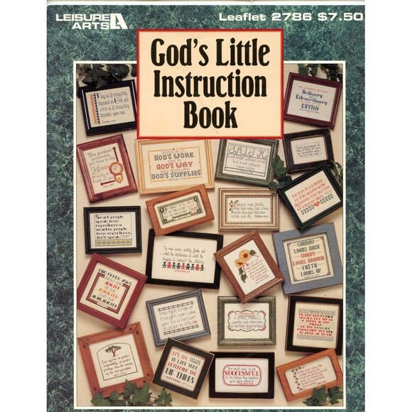 Leisure Arts Gods Little Instruction Book Cross-Stitch Leaflet #2786 - Picture 1 of 2
